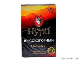 Чай Принцесса Нури Высокогорный черн.100гр*16 /0243-16/ Чай Принцесса Нури Высокогорный черн.100гр*16 /0243-16/