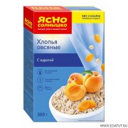 Хлопья овсяные "Ясно солнышко" с курагой 300гр*8т/у