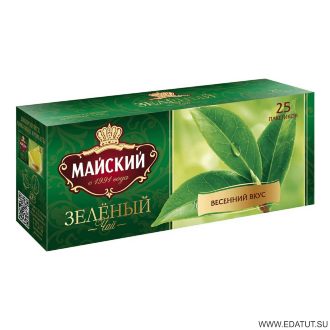 Майский Чай &quot;Зеленый&quot;25пак*18 короб /28419/ Майский Чай "Зеленый"25пак*18 короб /28419/