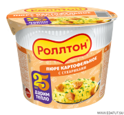 Пюре "Роллтон" 40гр*24 (с сухариками)  стакан