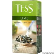 Чай ТЕСС Лайм(1,5гх25п) пак.зеленый с цедрой цитрусовых и ароматом лайма*10 /0596-10/