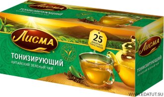 Лисма Чай Тонизирующий зел. мел/л 25пак*18 короб /28429/ Лисма Чай Тонизирующий зел. мел/л 25пак*18 короб /28429/