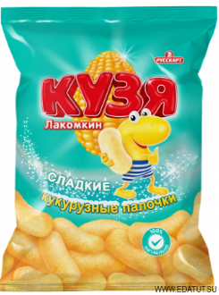Кукуруз.палочки &quot;Кузя Лакомкин&quot; 100гр*15 Кукуруз.палочки "Кузя Лакомкин" 100гр*15
