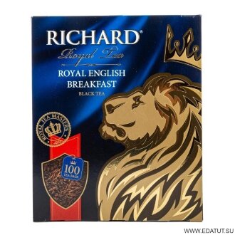 Richard Чай Royal English Breakfast черн.лист. 100пак*6  / 27838/ Richard Чай Royal English Breakfast черн.лист. 100пак*6  / 27838/