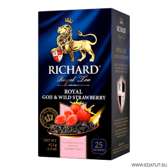Richard Чай Royal Goji &amp; Wild Strawberry 25сашет*12 короб /27844/ Richard Чай Royal Goji & Wild Strawberry 25сашет*12 короб /27844/