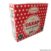 Сахар пресс."Аливико" ГОСТ 800гр*12 красн.короб.(горох)