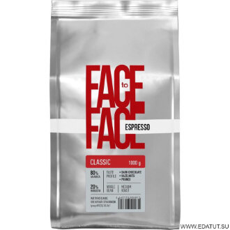 Кофе Face to Face &quot;CLASSIC&quot;в зернах 1000гр м/у*4шт /26591/ Кофе Face to Face "CLASSIC"в зернах 1000гр м/у*4шт /26591/