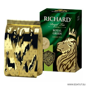 Richard Чай Royal Green 90гр*14 короб / 26747/ Richard Чай Royal Green 90гр*14 короб / 26747/