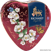 Richard Чай Royal Heart чер. ароматный крупн.лист 30гр*6 ж/б /24784/