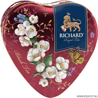 Richard Чай Royal Heart чер. ароматный крупн.лист 30гр*6 ж/б /24784/ Richard Чай Royal Heart чер. ароматный крупн.лист 30гр*6 ж/б /24784/