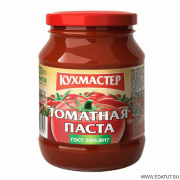 Томатная паста "Кухмастер" 270гр*12 ГОСТ ст/б
