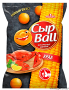 Снэки кукурузные Сырболл 140г*15 Краб