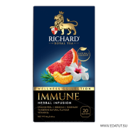 Richard" Чайный напиток  "Immune"  зел. аромат. 20 сашет*12 короб /27680/