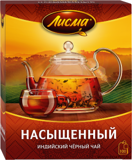 Лисма Чай Насыщенный черн.мел/л100пак*6 короб /25292/ Лисма Чай Насыщенный черн.мел/л100пак*6 короб /25292/