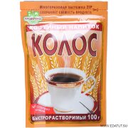 Кофейный напиток порошок "КОЛОС" 100гр.*24 ZIP пакет/3505/