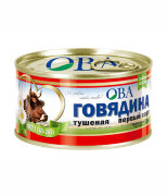 Говядина тушеная   ОВА   ГОСТ 1 сорт 325гр*36  Ж/Б ключ