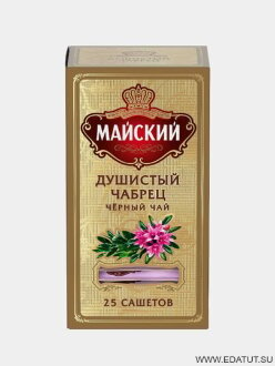 Майский Чай &quot;Душистый чабрец&quot; чёрн.25сашет*12 короб/27229/ Майский Чай "Душистый чабрец" чёрн.25сашет*12 короб/27229/