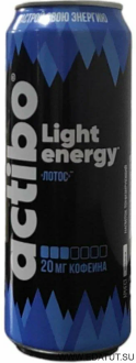 Напиток б/а ACTIBO LIGHT ENERGY  со вкусом &quot;Лотос&quot; 0,45л*12 ж/б Напиток б/а ACTIBO LIGHT ENERGY  со вкусом "Лотос" 0,45л*12 ж/б