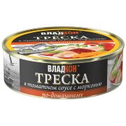 Треска атл/ДВ "ВЛАДКОН" в т/с с морковью "По-домашнему" 240гр*18 №3 ж/б Ключ /1841/