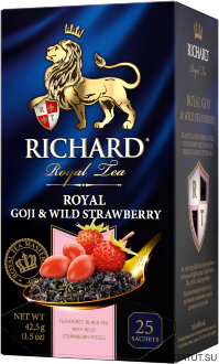 !!! Richard Чай Royal Goji &amp; Wild Strawberry 25пак*12 короб /25025/ !!! Richard Чай Royal Goji & Wild Strawberry 25пак*12 короб /25025/
