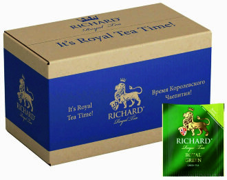 !!! Richard Чай Royal Green зеленый 400г*1 (200сашет*2гр)/25095/Хорека !!! Richard Чай Royal Green зеленый 400г*1 (200сашет*2гр)/25095/Хорека
