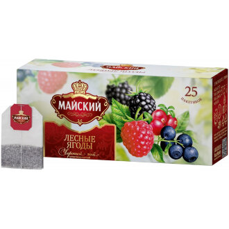 Майский Чай &quot;Лесные Ягоды&quot; чёрн.25пак*27 короб/20521/25247 Майский Чай "Лесные Ягоды" чёрн.25пак*27 короб/20521/25247