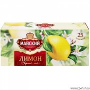 Майский Чай "Лимон" чёрн.25пак*27 короб /27235/