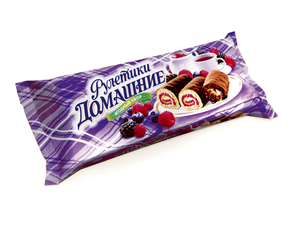 Ягодный рулет