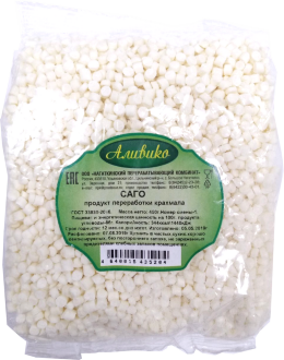 Крупа &quot;Аливико&quot; 450гр*12 Саго пак. прозрач. Крупа "Аливико" 450гр*12 Саго пак. прозрач.