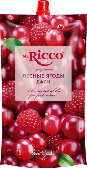Джем МИСТЕР РИККО десерт. Лесные Ягоды 300гр*16 д/пак Джем МИСТЕР РИККО десерт. Лесные Ягоды 300гр*16 д/пак