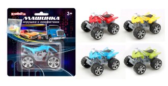МОТОВЕЗДЕХОД (в ассорт) игрушка с конфетами 8,5см 3гр*12*24 КОНФИТОЙ /94239/ МОТОВЕЗДЕХОД (в ассорт) игрушка с конфетами 8,5см 3гр*12*24 КОНФИТОЙ /94239/