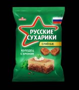 Сухарики ржаные "Русские сухарики" 50гр*24 Холодец и хрен