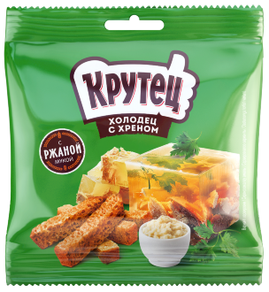 Сухарь КРУТЕЦ 35гр*70 холодец с хреном Сухарь КРУТЕЦ 35гр*70 холодец с хреном