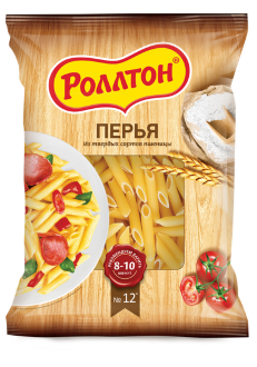 Макароны гр А&quot;Роллтон&quot; Перья 400гр*16 пак. Макароны гр А"Роллтон" Перья 400гр*16 пак.