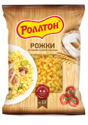 Макароны гр А"Роллтон" Рожки 400гр*16 пак.