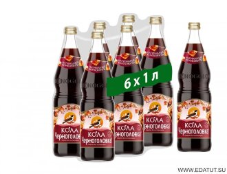 Напиток ЧЕРНОГОЛОВКА б/а 1л*6 Кола ст/б Напиток ЧЕРНОГОЛОВКА б/а 1л*6 Кола ст/б