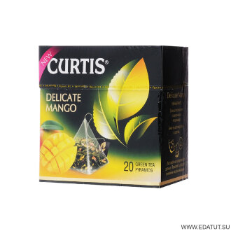 Curtis Чай Delicate Mango зел. 20 пирам*12 короб Нежный Манго/27124/ Curtis Чай Delicate Mango зел. 20 пирам*12 короб Нежный Манго/27124/