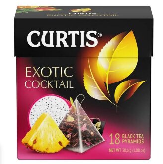 Curtis Чай Exotic Cocktail черн. 20пирам*12 короб Экзотический Коктейль/20332/ Curtis Чай Exotic Cocktail черн. 20пирам*12 короб Экзотический Коктейль/20332/