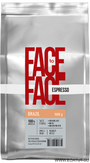 Кофе Face to Face &quot;BRAZIL&quot;в зернах 1000гр м/у*4шт /26593/ Кофе Face to Face "BRAZIL"в зернах 1000гр м/у*4шт /26593/