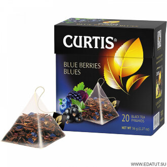 Curtis Чай Blue Berries Blues 20 пирам*12 короб Ягодный блюз /25435/ Curtis Чай Blue Berries Blues 20 пирам*12 короб Ягодный блюз