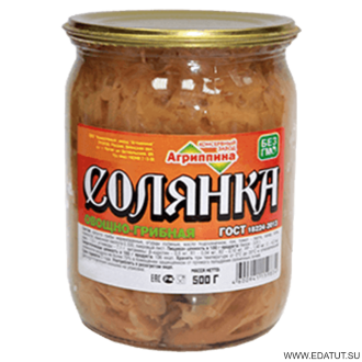 Солянка из свежей капусты &quot;Агриппина&quot; ГОСТ 500гр*8 ст/б Солянка из свежей капусты "Агриппина" ГОСТ 500гр*8 ст/б